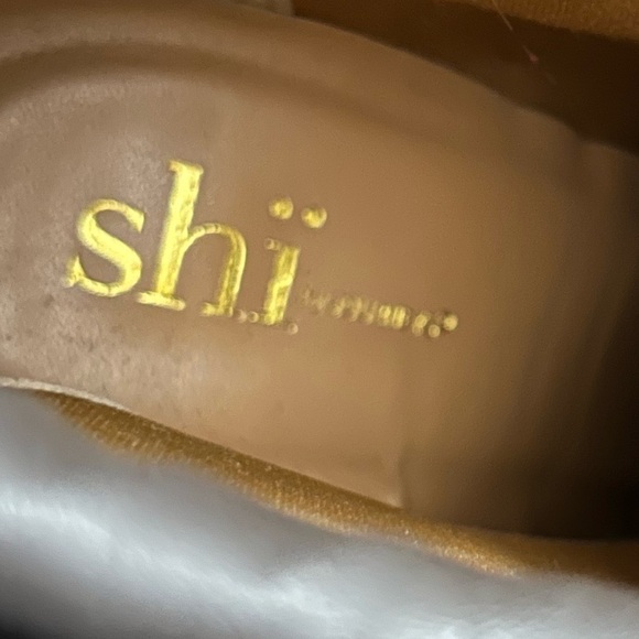 Shi By Journey Womens Rain Tan Stacked Heel Ankle Bootie Tan Nubuck Size 7 M - Picture 5 of 8